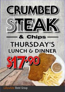 Thursday Crumb Steak Special